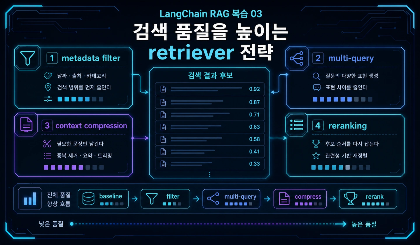 검색 품질을 높이는 retriever 전략 hero image